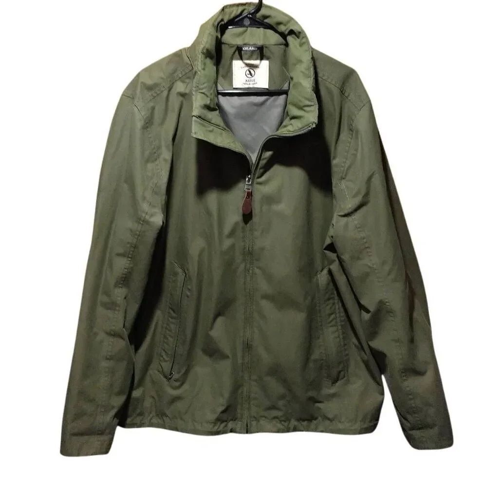 AIGLE Women's Short Hooded MTG Jacket XXL Olive Green